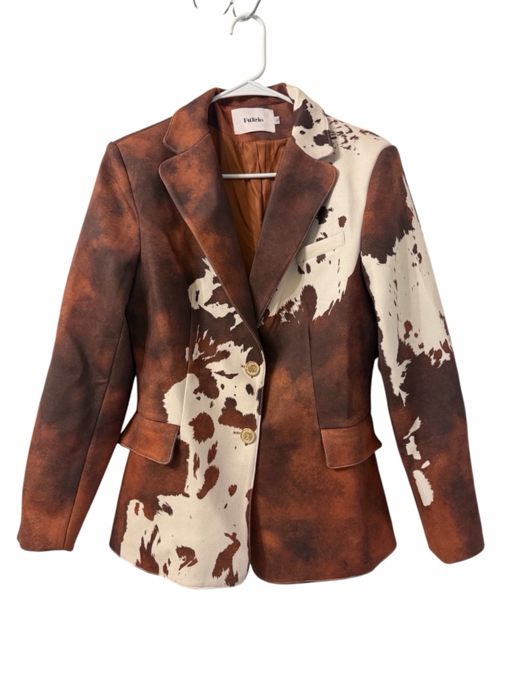 Futario Vintage Animal Print Blazer(Size Large) - Picture 3 of 9